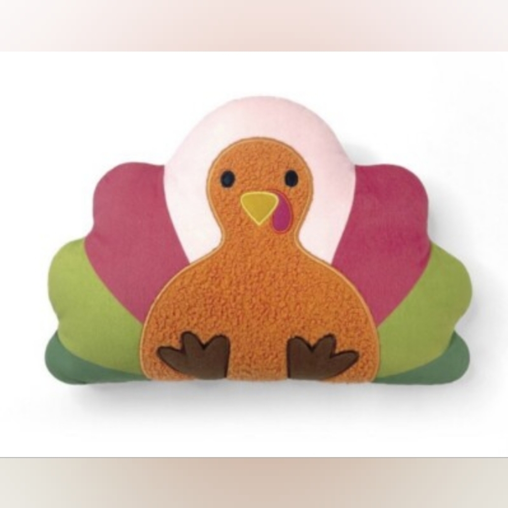Target 🎯 Thanksgiving Turkey Shaped Decorative Plush Throw Pillow Set Of 2 NWT